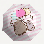 1 tk Pusheen, &otilde;hupallide muster V&auml;ike reisimiseks kompaktne tuulekindel vihmavari, Automaatselt kokkupandav vihmavari, Automaatne avamine/sulgemine, Kingitus-83