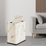 Vannitoa pr&uuml;gikast Kitsas pr&uuml;gikast hoiukast kaanega Minimalistlik pr&uuml;gikast tualettruumi jaoks White