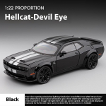 1:22 Dodge Challenger Redeye Hellcat Super Muscle Sports Auto Sulamist Metallist Valatud Auto Mudel S&uuml;nnip&auml;evakingitus Koguja Dekoratsioon must