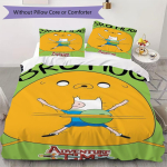 Seiklusaeg Anime Muster Voodipesu Tekikomplekt Tekikate Padjap&uuml;&uuml;r Kodukaunistus S&uuml;nnip&auml;evakingitus (1 * tekikott + 2 * padjap&uuml;&uuml;ri ilma s&uuml;damikuta)03 135x200cm yellow