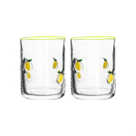 2 tk Sidruni Disainiga Klaasist Tassi Komplekt Vastupidavad Materjalid 14oz Mahutavus Sobib Pidudeks Kodudesse Dekooriks Joogide Serveerimiseks 301-400ml white