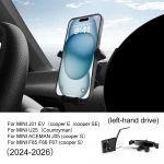 Gravitatsiooniline telefonihoidiku kinnitus Tarvikud LHD RHD Must Mini Cooper S E SE Countryman U25 J01 EV J05 Aceman F65 F66 GPS-i jaoks Clip LHD