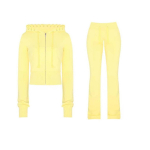 2KWEIRD S&uuml;gis Talv Vabaaja Spordi &Uuml;hev&auml;rviline Patchwork Kootud Huppar 2-osaline Komplekt Naiste Komplekt P&uuml;kstekomplektid S