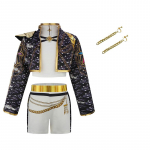 Lapsed T&uuml;drukud Kpop Rumi Zoey Mira Cosplay Kost&uuml;&uuml;m Halloween Karneval Jahimehed Lava Kost&uuml;&uuml;m Parukas &Uuml;likond Peo Rollim&auml;ngu R&otilde;ivad 140