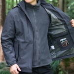 S&uuml;gisene tuulejope Meeste kapuutsiga &uuml;ler&otilde;ivad Mantlid Meeste avara t&otilde;mblukuga vabaaja eemaldatav kapuutsiga jope Trendikad m&auml;gironimisriided L hall