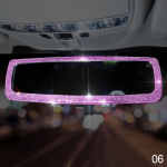 Uus Rhinestone'i auto tahavaatepeegel Blingi tahavaatepeegli kate t&uuml;drukutele, roosa, autotarvikud, naiste sisemus roosa