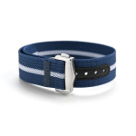 Nailonrihm Omega Seamaster 300/600/150 jaoks Veekindel Kokkupandava Pandlaga K&auml;ev&otilde;ru Seiko MoonSwatch Sport Bracelet 20mm 22mm 22mm blue