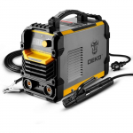 DEKO Soudeuse MMA 220 V, support d'&eacute;lectrode de Machine &agrave; souder ARC 200A, pince de travail, c&acirc;ble adaptateur d'alimentation d' A36