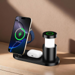 Qi2.2 25W Traadita Magnetiline Laadija Multifunktsionaalne Kiirlaadimispunkt &Ouml;&ouml;lambiga iPhone17 16 15 Watch Airpods jaoks must
