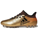 Adidas X 17+ AG Artificial Ground Artificial Turf Abrasion Resistant Soccer Shoes Men's Gold Black CP9168 40