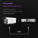 HIKVISION 6MP t&auml;isv&auml;rviline nutikas POE valvekaamera CN pistikuga (adapter kaasas)