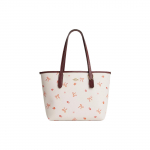 Coach City 23 Liblikapildiga Snap Kaetud L&otilde;uendist T&otilde;mblukuga K&auml;ekott Naistele tote Kriit Vein CN681-IMWDA Basic Set (Bag+Dust Bag)