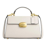 K&auml;ekott Coach Eliza 27 Klassikaline Monogramm Ovaalne Lukk Klapp-Riistvara Nahk &Otilde;la-Risti-Keha Totesuur Naiste k&auml;ekotid Kriidivalge CP006-IMCHK Basic Set (Bag+Dust Bag)