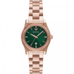 Emporio Armani Federica AR11639 naiste kvartskell roosakuldiga roheline