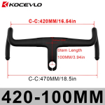 KOCEVLO K05 t&auml;iss&uuml;sinikust kruusaratta &uuml;hes t&uuml;kis integreeritud rippk&auml;epide sisejuhtmestiku ja vahet&uuml;kkidega Integrated Road Handlebar K05 black