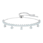 Swarovski Subtle Drops Ripats Roodiumiga Pinnatud K&auml;ev&otilde;ru Naiste k&auml;ev&otilde;rud Valge 5556913 Box+Shopping Bag (Random Color)