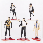 5 tk/komplekt Michael Jackson PVC tegevuskuju mudel m&auml;nguasjad 11cm pack by bag