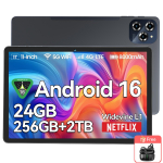 BESTTAB W90 11-tolline tahvelarvuti Android 15, 24 GB RAM, 256 GB m&auml;lu(2TB TF),Suur laiekraan L1, kaheksatuumaline T615, 8000 mAh, 5G WiFi, 4G LET, 18W With 1*AIRBUDS 15