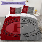 feyenoord Mustriga Voodipesu komplekt Tekikott Padjap&uuml;&uuml;r Kodu Kaunistus S&uuml;nnip&auml;eva Kingitus (1 * tekikott + 2 * padjap&uuml;&uuml;ri ilma s&uuml;damikuta)54 135x200cm
