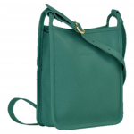Longchamp Le Foulonn&eacute; Seeria Elegantne Peene Tekstuuriga Nahast &Otilde;la-Crossbody Kott V&auml;ikesed Naiste Kotid Hele-Sinine 10138021139 Basic Set (Bag+Dust Bag)