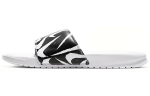 Nike Benassi Jdi Prindiga Pl&auml;tud 'White Black Swoosh' 631261-106 41
