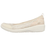 Skechers Arya Mesh Sheer Glamour Mugavad Spordijalatsid P&otilde;rutust Summutavad Hingavad Kerged Madalad Vabaaja Jalatsid Naiste tossud 104115-NAT 39