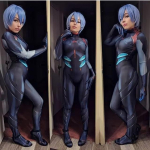 T&auml;iskasvanute Anime Asuka Langley Soryu Mari Rei Ayanami Cosplay Kost&uuml;&uuml;m Asuka Test &Uuml;likond Zentai &Uuml;likond Halloweeni Bodysuit Adult-XXL(175-180) gray