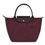 LONGCHAMP Le Pliage Nailonist T&otilde;mblukuga Kotikott, Ostukott, K&auml;ekott Keskmine Naistele Granaadipuna Basic Outfit (Package)