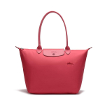 LONGCHAMP Le Pliage L&otilde;uend Nahast T&otilde;mblukuga Kotikott, Ostukott, Pelmeenikott, &Otilde;lakott Suur Naiste Granaat&otilde;una One Size pink