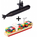 DIY Mini mudelklotsid Kruiisilaev Kaubalaev Allveelaev Ehitusklotsid Meres&otilde;iduk Titanic Laeva stseeni sobitamine Lastele Laste m&auml;nguasjad