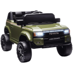 Elektriline auto lastele TOYOTA Land Cruiser 12V puldiga, vanus 3-8 aastat, roheline 99 x 66 x 55.5 cm