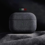 Itaalia seemisenahast &uuml;mbris Airpods Pro 2 jaoks Airpods Pro 3 jaoks Airpods 4 3 jaoks &Uuml;mbris Luksuslik kunstnahast k&otilde;ik-h&otilde;lmav &uuml;mbris For AirPods 4 must