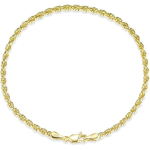 14K Kuld Keerutatud K&ouml;ie Kett K&auml;ev&otilde;ru Naistele Meestele | 3 mm keerutatud l&uuml;li, punutud spiraalne disain, ei tumene & allergiavaba, soliidne, kuid &otilde;rn, ideaalne 7.5inch beige