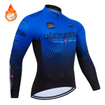 2026 UUS Talvine Fliisist Jalgrattas&auml;rk Pikkade Varrukatega Jalgrattas&otilde;idu R&otilde;ivad Termiline Rattas&otilde;iduriietus Invierno Maillot Ropa Ciclismo S blue