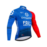 Fdj S&uuml;gis 2026 Pro Team Jalgrattas&auml;rk19D P&uuml;ksid Komplekt MTB &Uuml;htne Riietus Jalgratturi R&otilde;ivad Kiiresti Kuivav Rattas&otilde;idu Riided Meeste Pikk Jalgratturi Riided L blue