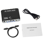 5.1-kanaliline Dts Dolby/ac-3 digitaalne helidekooder, tugeva liikuvusega fiiberkoaksiaalne Rca analoogmuundur Host+cable+optical fiber