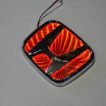 3D Autotulede Embleem LED Esiosa Tagumine Embleem Kleebis Honda Civic 2008-2009 Accord 2007 CRV Odyssey New FIT Autotarvikud 9.8X8cm punane