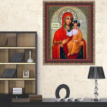 HUACAN Teemanttikandid religioossed Rhinestones Pildid Teemantmaaling Full Square Drill 20*30 cm