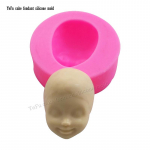 Silikoonvorm 3D beebi n&auml;okook &scaron;okolaadikomm tarretis k&uuml;psetusvorm Fondant koogi kaunistamiseks roosa