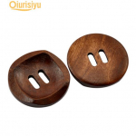 25 tk pruun kahe auguga puidust &otilde;mblusnupp one size