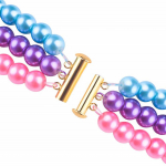 6 tk 14/20/25 mm MultiStrand liuglukuga magnetkinnisega kuldne, h&otilde;bedane as described