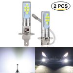 2tk H1 H3 LED pirnid auto udutuli &uuml;lihele 1400LM 6500K valge s&otilde;idulamp auto tuled DC 12V 24V auto lamp H1