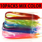 10PAKS 2mm Magum Flashabou Mylor v&auml;lklamp Stonefly Nymph Streamer trollimislanditele k&auml;rbse sidumismaterjal