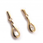 Les Tr&eacute;sors De Lily [C7505] - Boucles 'C&acirc;lin' Blanc valge