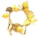 Les Tr&eacute;sors De Lily [D7757] - Bracelet Cr&eacute;ateur 'Salsa' Vert Jaune kollane