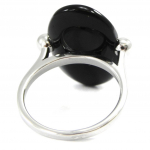 Bague Argent 'Angela' noir 50 must