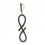 Les Tr&eacute;sors De Lily [L6688] - Pendentif Argent 'Sissi' noir (infini) must