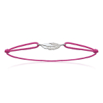 Les Tr&eacute;sors De Lily [N7681] - Bracelet Argent 'Navajos' rose (rhodi&eacute;) - 9x5 mm Heleroosa