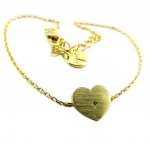 7bis [P8318] - k&auml;sitsi valmistatud kullast k&auml;ev&otilde;ru  Love  - ​​9x8 mm kuld