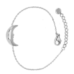 Les Tr&eacute;sors De Lily [Q8724] &ndash; Disainer k&auml;ev&otilde;ru terasest 'Luna' h&otilde;bedane - 17x10 mm h&otilde;be